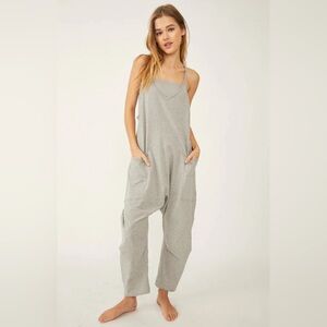 FREE PEOPLE MOVEMENT HOT SHOT ONESIE - HEATHER GREY 9677